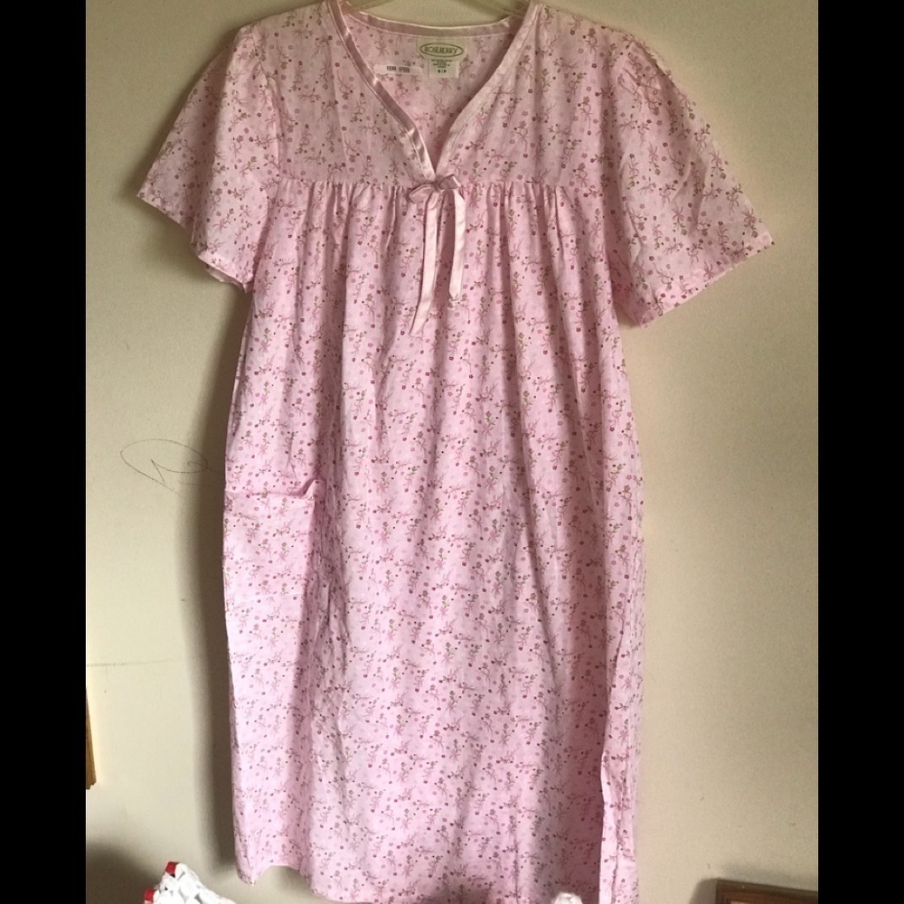 Women’s Roseberry Pink & Blue flower NightgownS/P